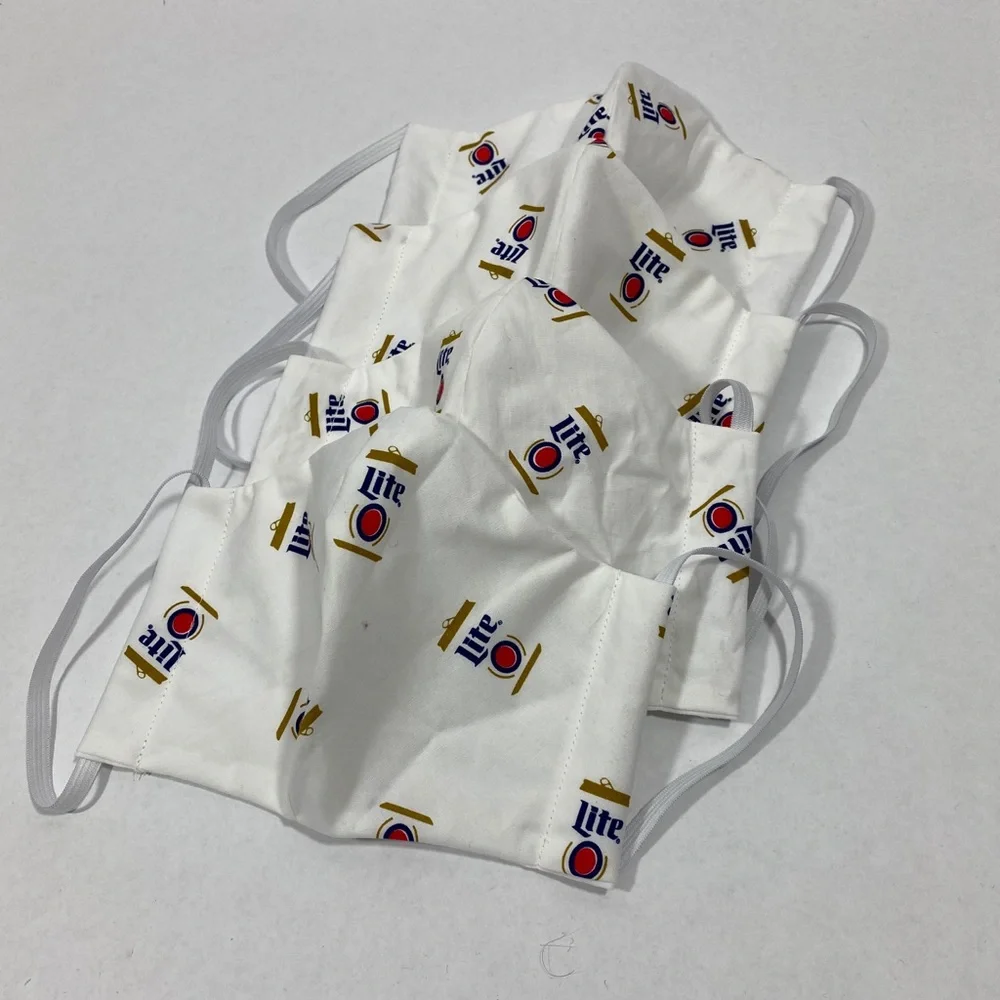 Miller lite beer face mask‎